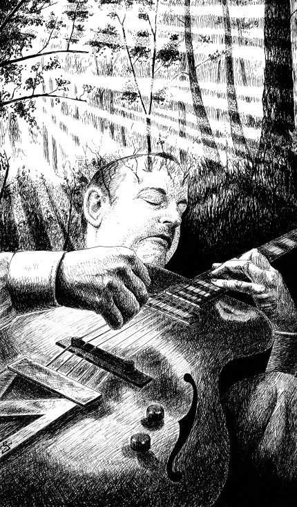 "Mellow Tone" (Sold)- Pen and Ink