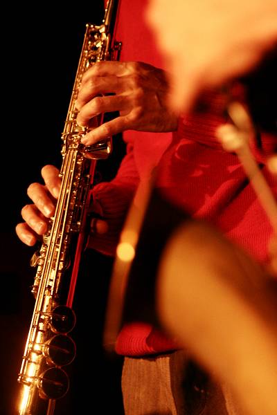 Guillaume Perret's Saxophone and Ernie Odoom's Saxophone (Guest) with "Duo Alice Perret and Guillaume Perret" at Catalyse, Genev