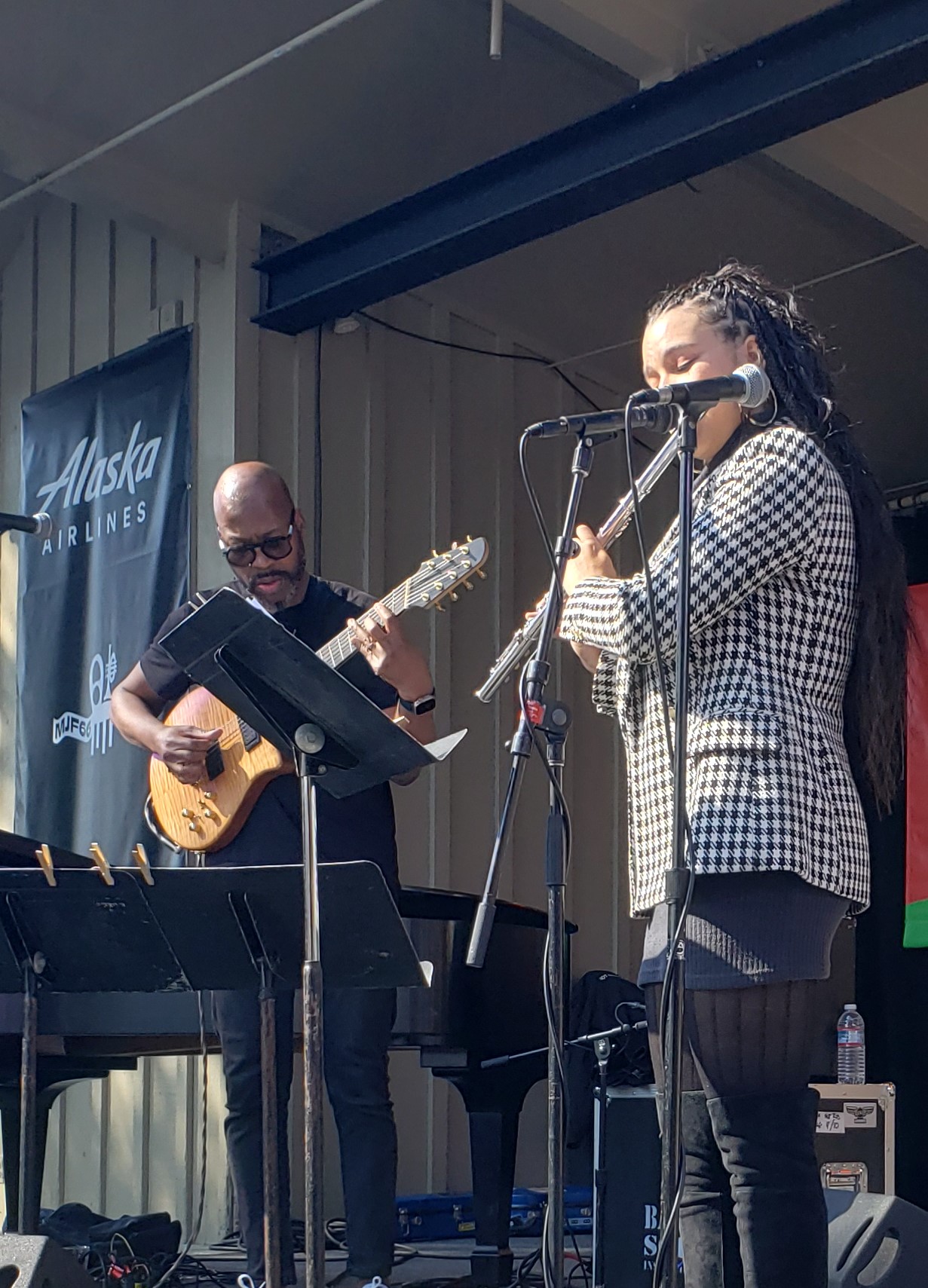 Lionel Lueke and Elena Pinderhughes at Monterey Jazz Festival 2023