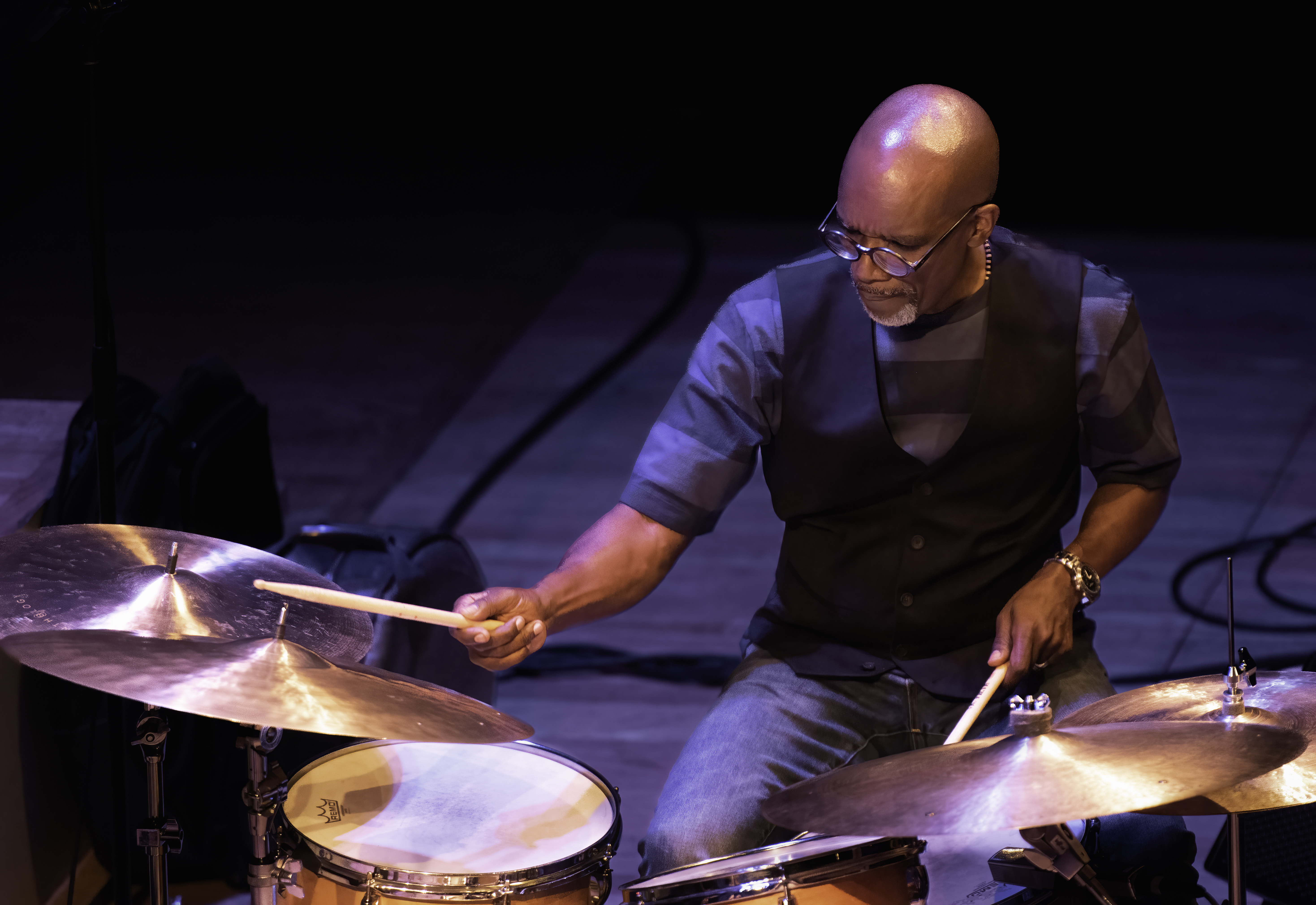 Rudy Royston with the Bill Frisell Trio+1 at Roulette in Brooklyn