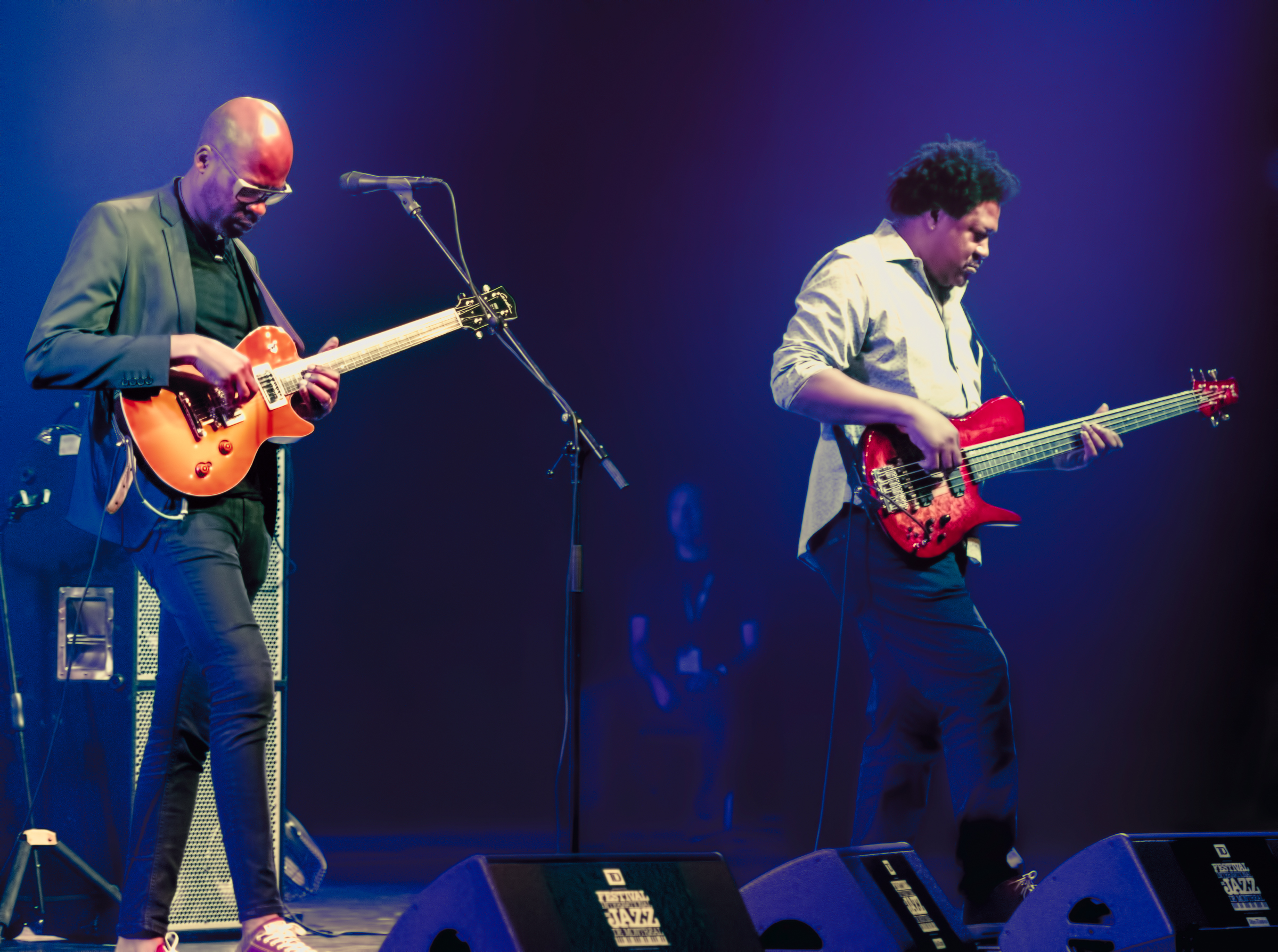 Lionel Loueke and James Genus with Herbie Hancock at The Montreal International Jazz Festival 2018