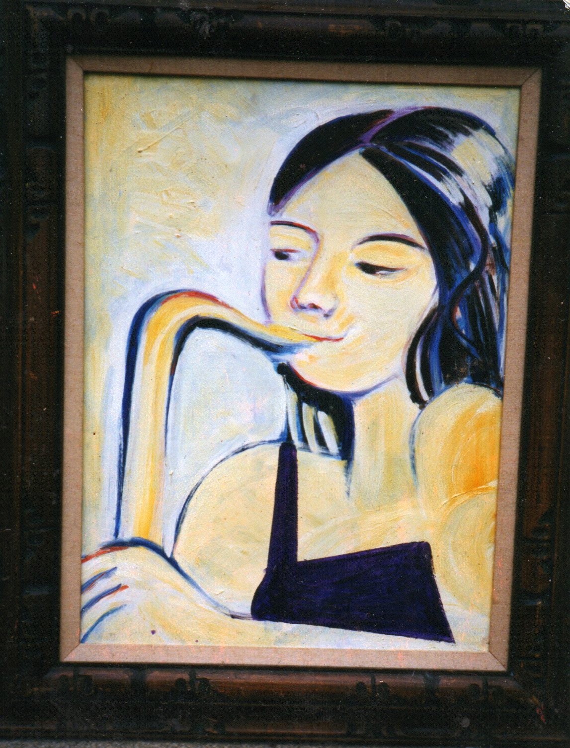 Hitomi Oba /Sold 2004 Owner Loves Jazz This Was Painted from a Live Sketch.I Liked This One so Much I Painted Another for Mys