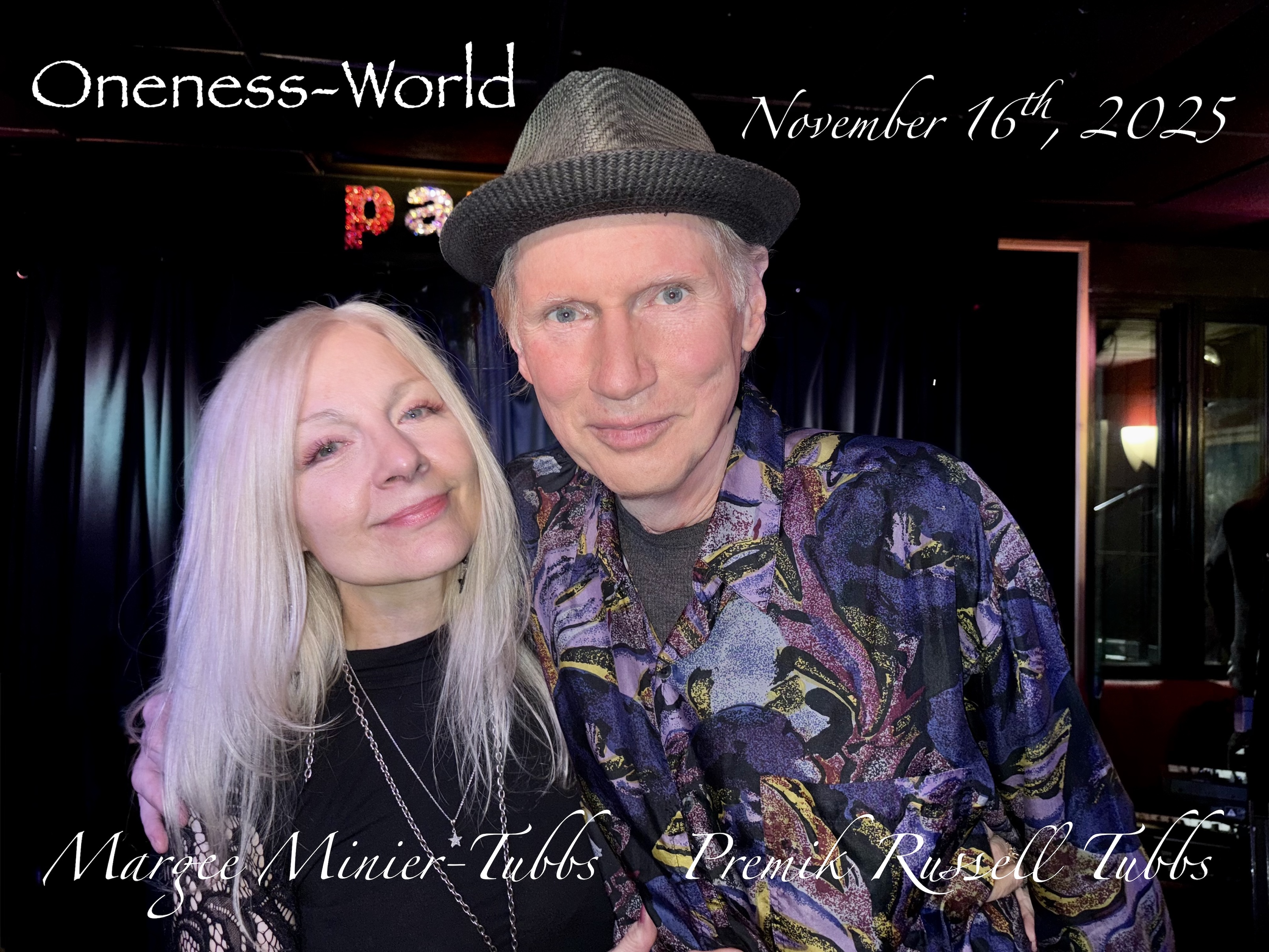 Margee Minier-Tubbs & Premik Russell Tubbs perform their album Oneness-World @Pangea — jazz photo by Margee Minier-Tubbs | All About Jazz