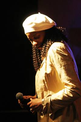 Ondina Duany with "Batambo"at the Kilimandjaro Festival, Thonon-Les-Bains, France, 2005