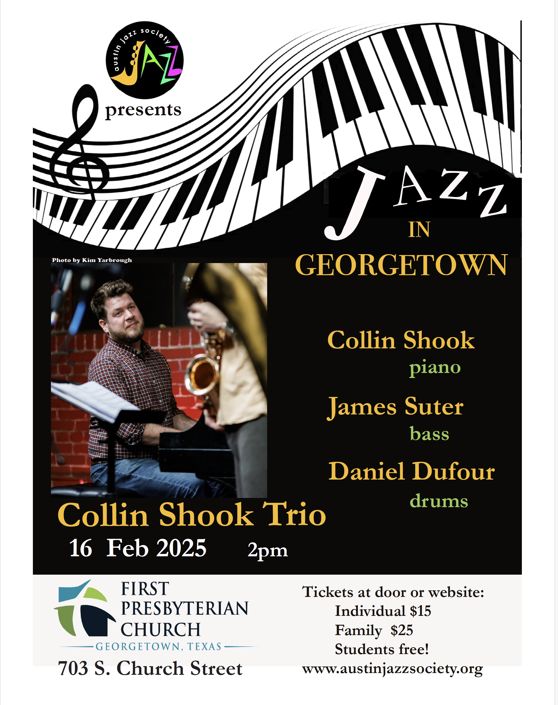Georgetown Sunday Afternoon Concert - The Collin Shook Trio