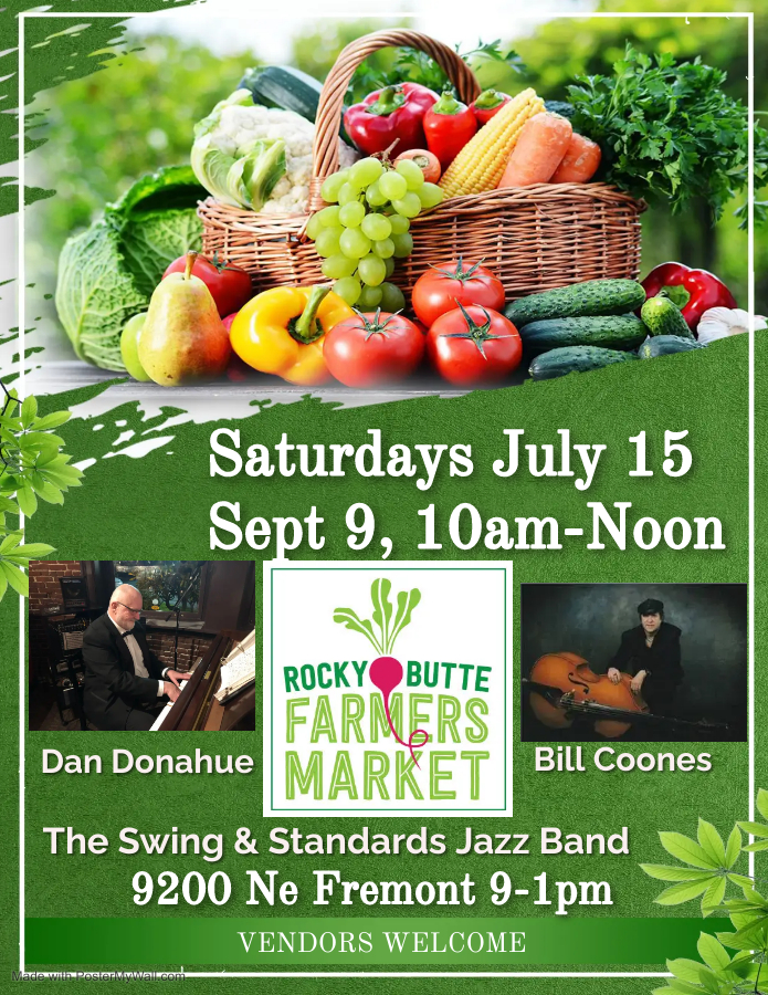 The Swing & Standards Jazz Band Trio Rocky Butte Farmers Mkt
