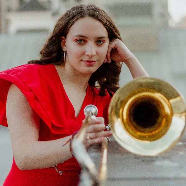 Trombonist, Laura Orzehoski