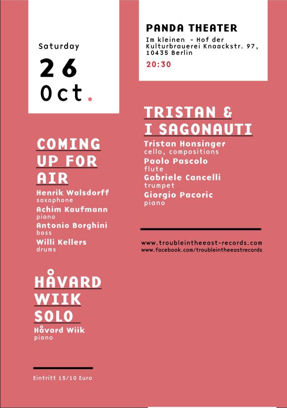 Trouble In The East Records Presents "jazz And Experimental In Berlin" The Label Night #3