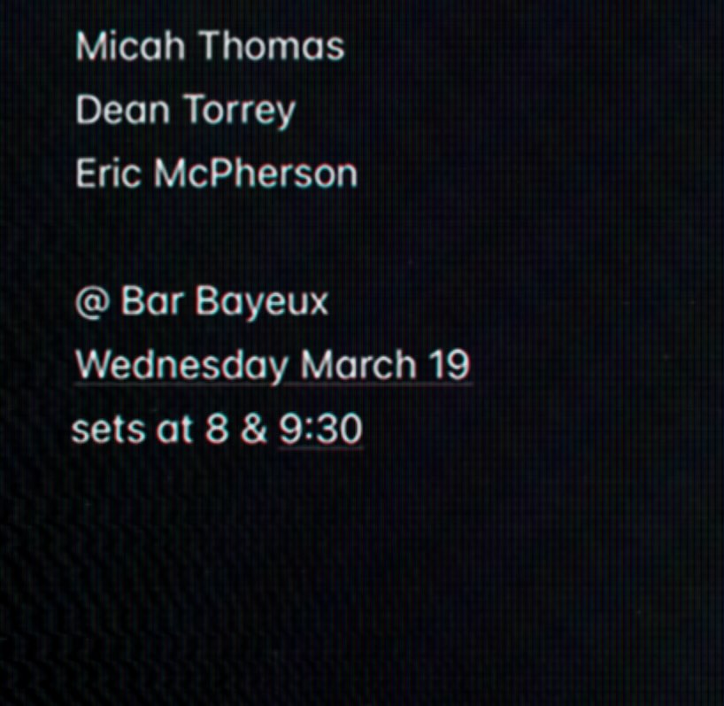 Micah Thomas Trio
