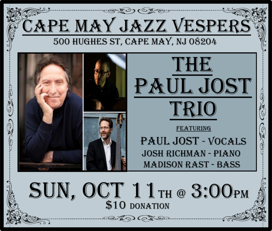 The Paul Jost Trio — jazz photo by Cape May Jazz Vespers | All About Jazz