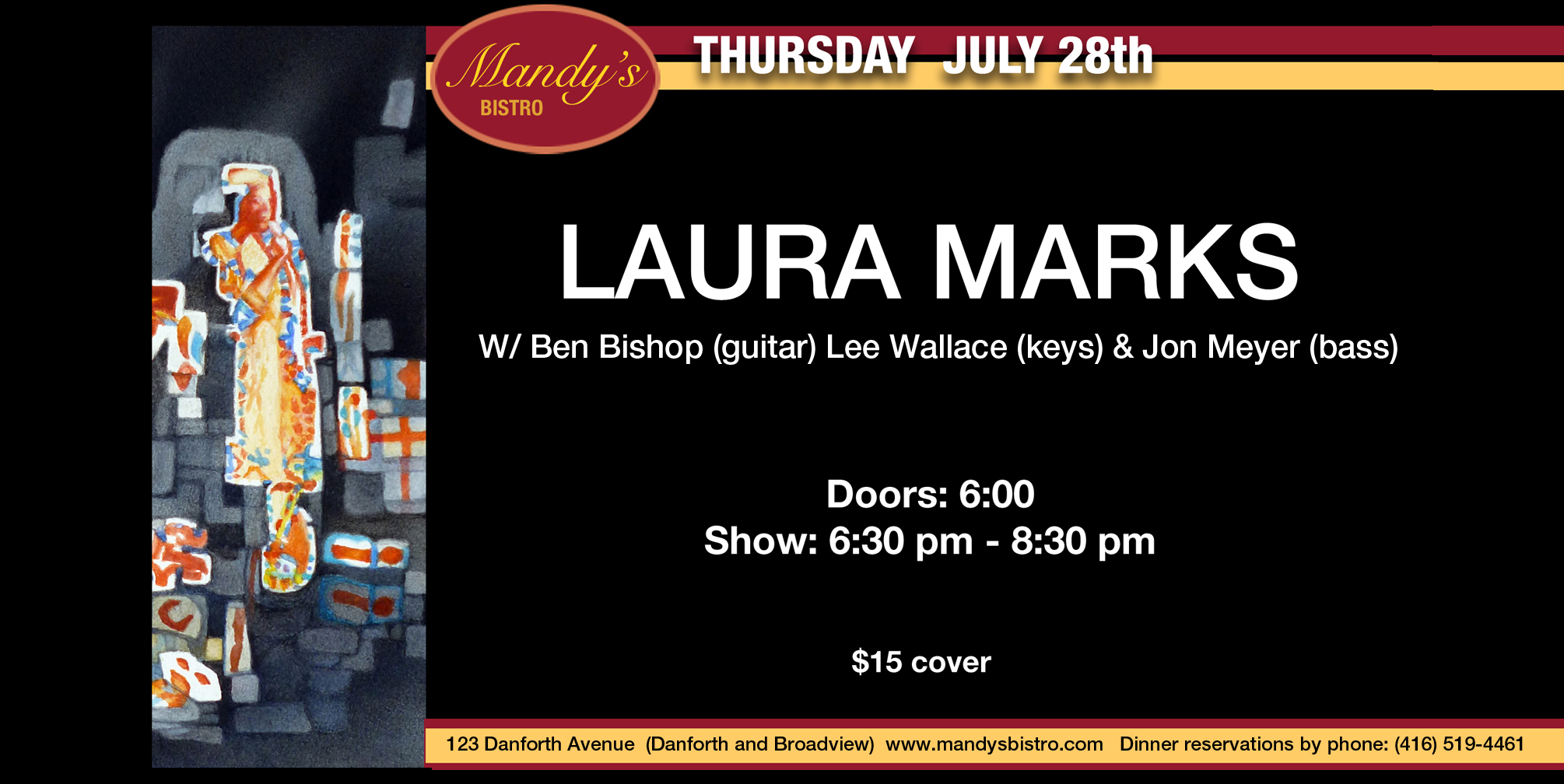 Laura Marks Quartet at Mandy's Bistro