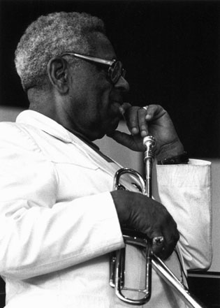 Dizzy Gillespie at the Monterey Jazz Festival in 1990