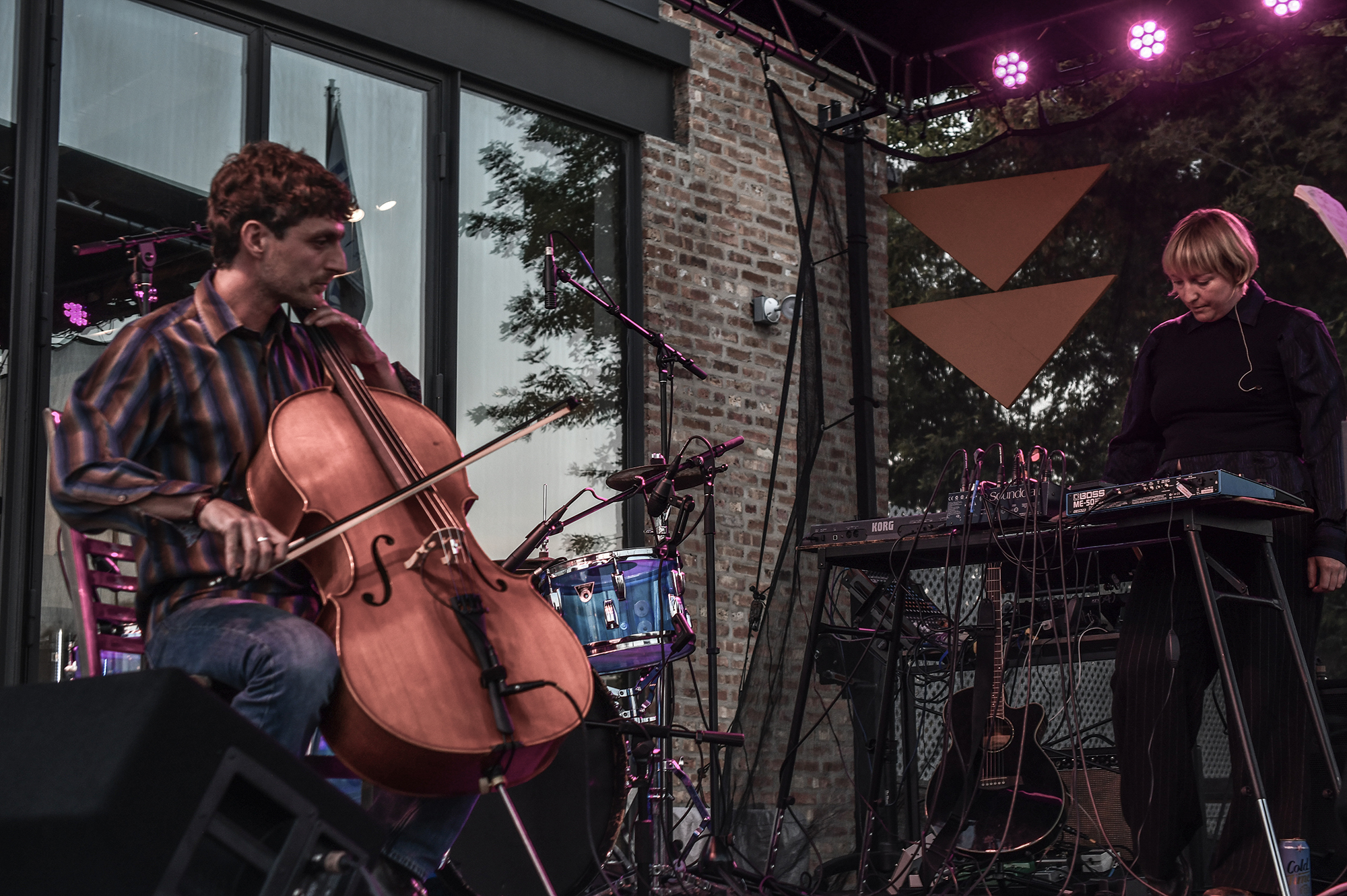 Tara Clerkin and Sunny-Joe Paradison on the Rockwell Patio September 11 2025