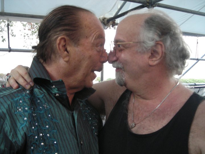 The noses know...Bob Crawford & Larry Harlow at the premiere of Harlow's "La Raza Latina" @ Lincoln Center 2016