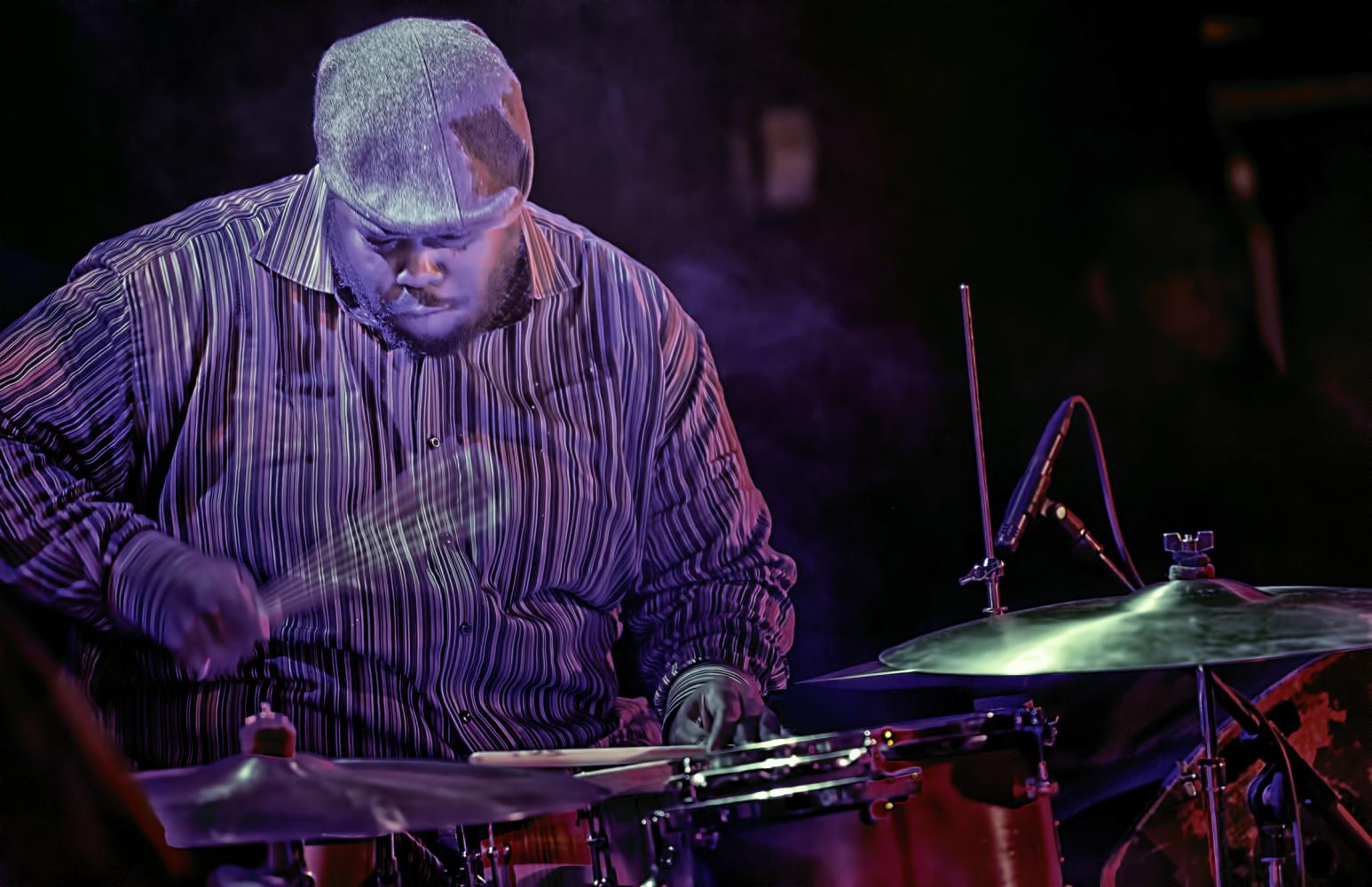 Johnathan Blake with the Pharoah Sanders Quartet at The NYC Winter Jazzfest 2017