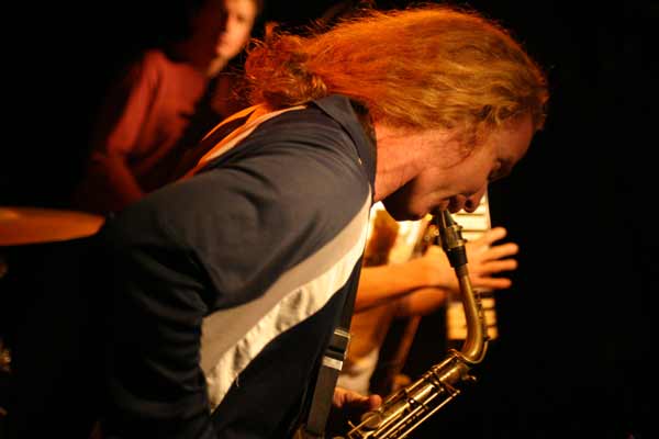 Hayden Chisholm and Matt Penman with "Nils Wogram - Root 70" at Amr, Sud Des Alpes, Geneva, Switzerland, 2005
