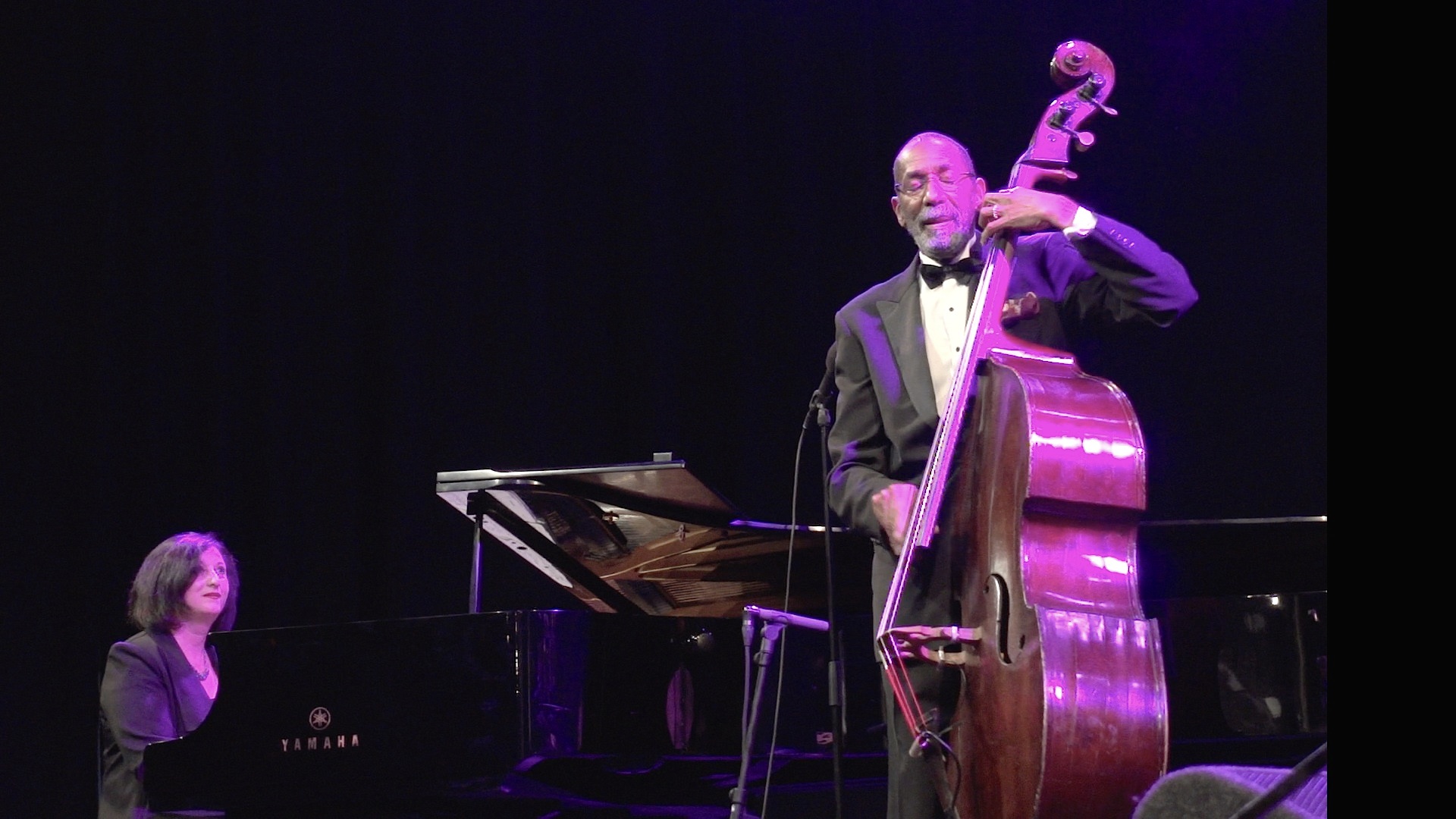 Ron Carter with Renee Rosnes on piano, a salute to Miles Davis, 