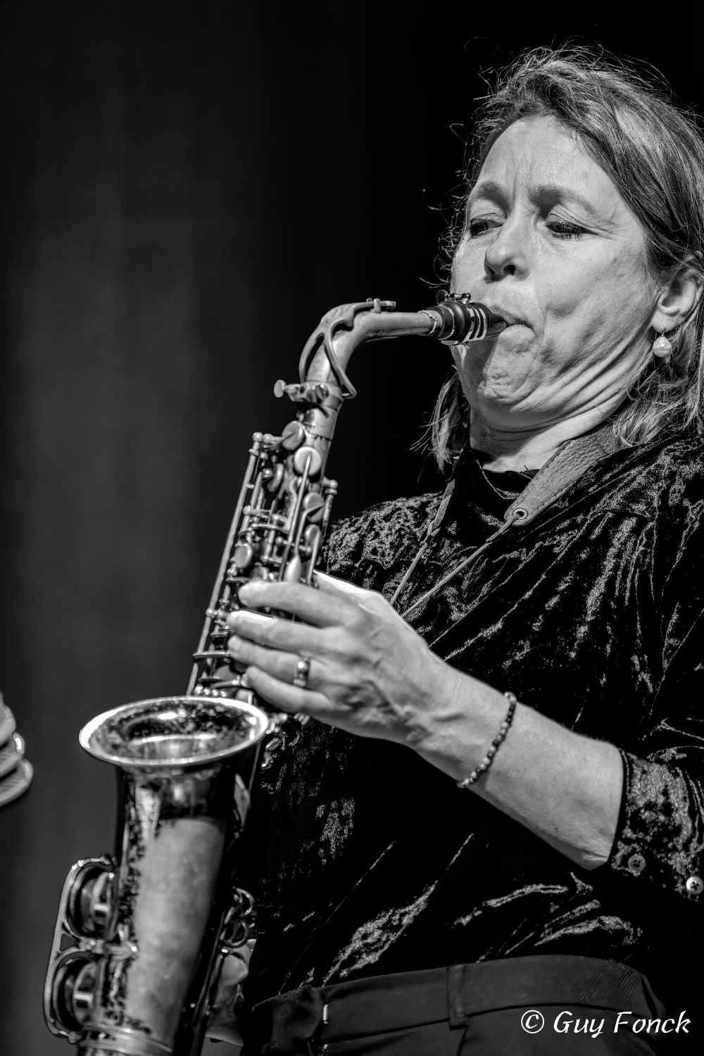 Tineke Postma (31.08.1978). With Nathalie Loriers Trio 23.03.2024 at Opderschmelz Dudelange Luxembourg.