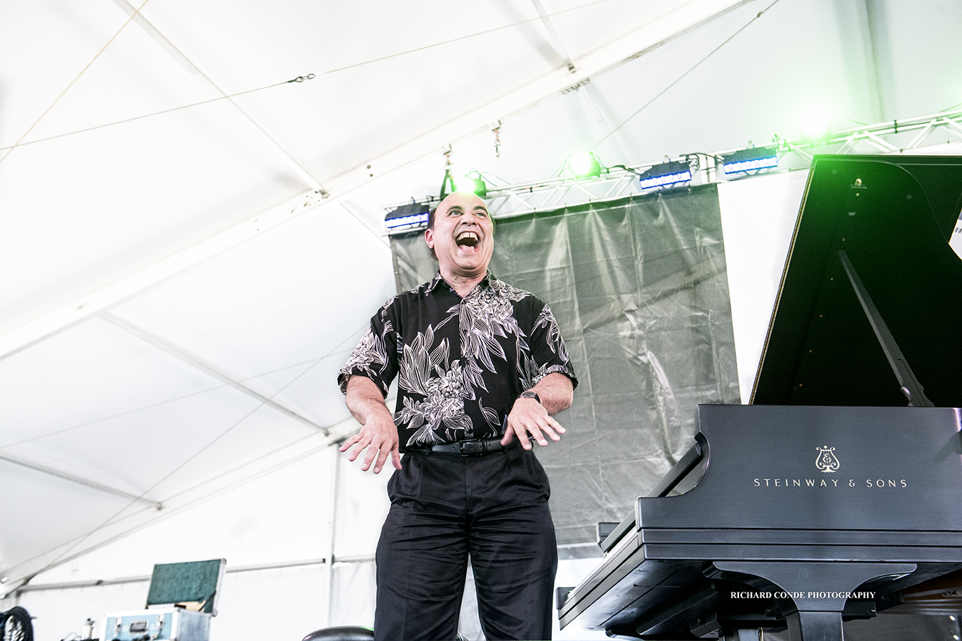 Michel Camilo at the 2018 Newport Jazz Festival