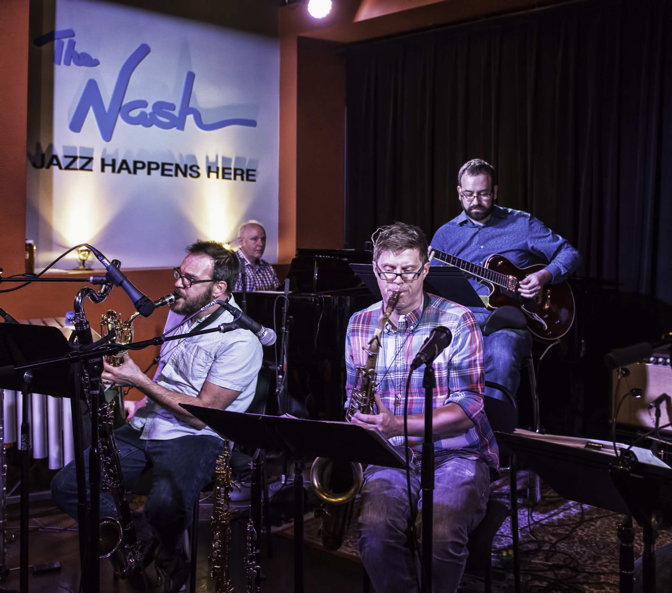 Keith Kelly, Adam Roberts, Russell Schmidt And Jeff Libman With The Nash Composers Coalition At The Nash In Phoenix