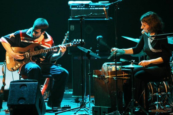 Cyril Moulas and Beatrice Graf with "Quartier Lointain" at the Amr Jazz Festival, Alhambra, Geneva, Switzerland, April 2006