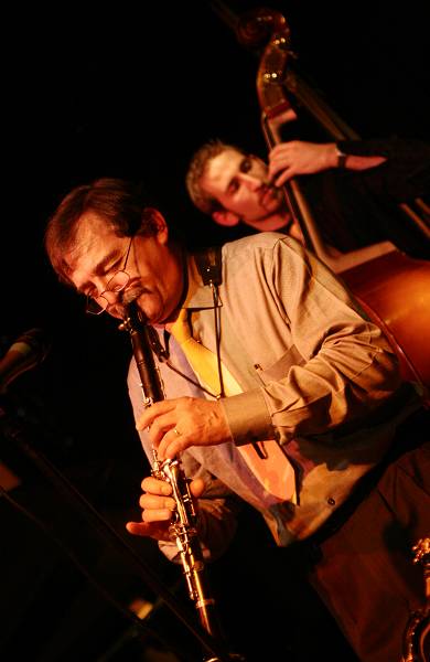 Rene Hagmann and Manu Hagmann with "Swing Session" at la Ferme Marignac, Geneva, Switzerland, 2006