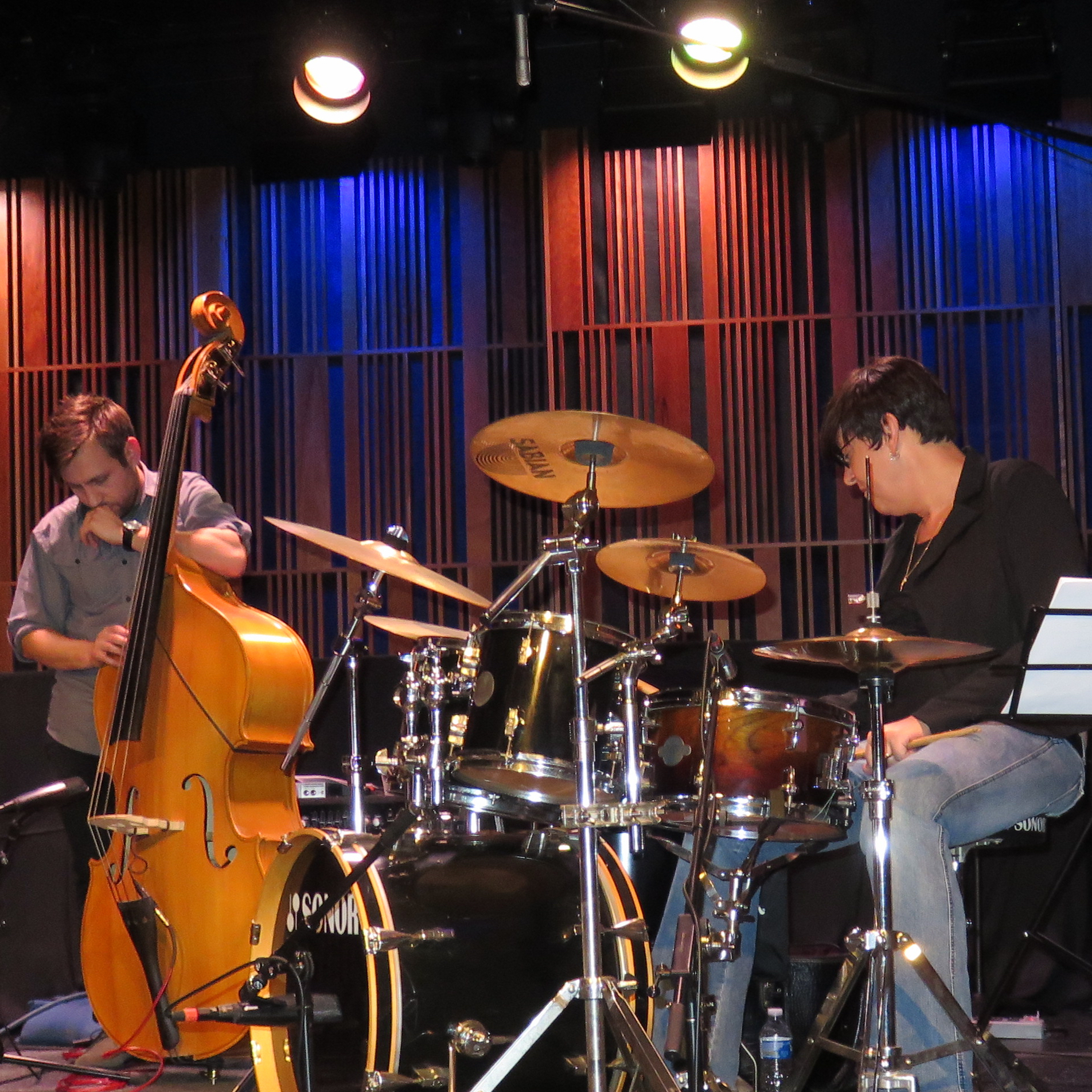 BILLIE DAVIES Live at The New Orleans Jazz Museum. l-r: Oliver Watkinson, Billie Davies.