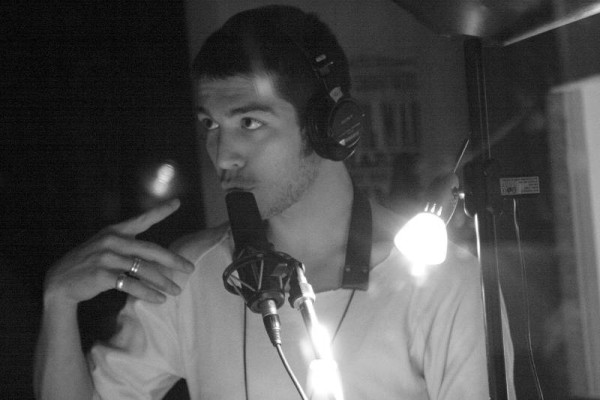Guillaume Perret During the Recording of the CD of the Group "Lebocal" at Studio de la Buissonne, Avignon, France, March 2006