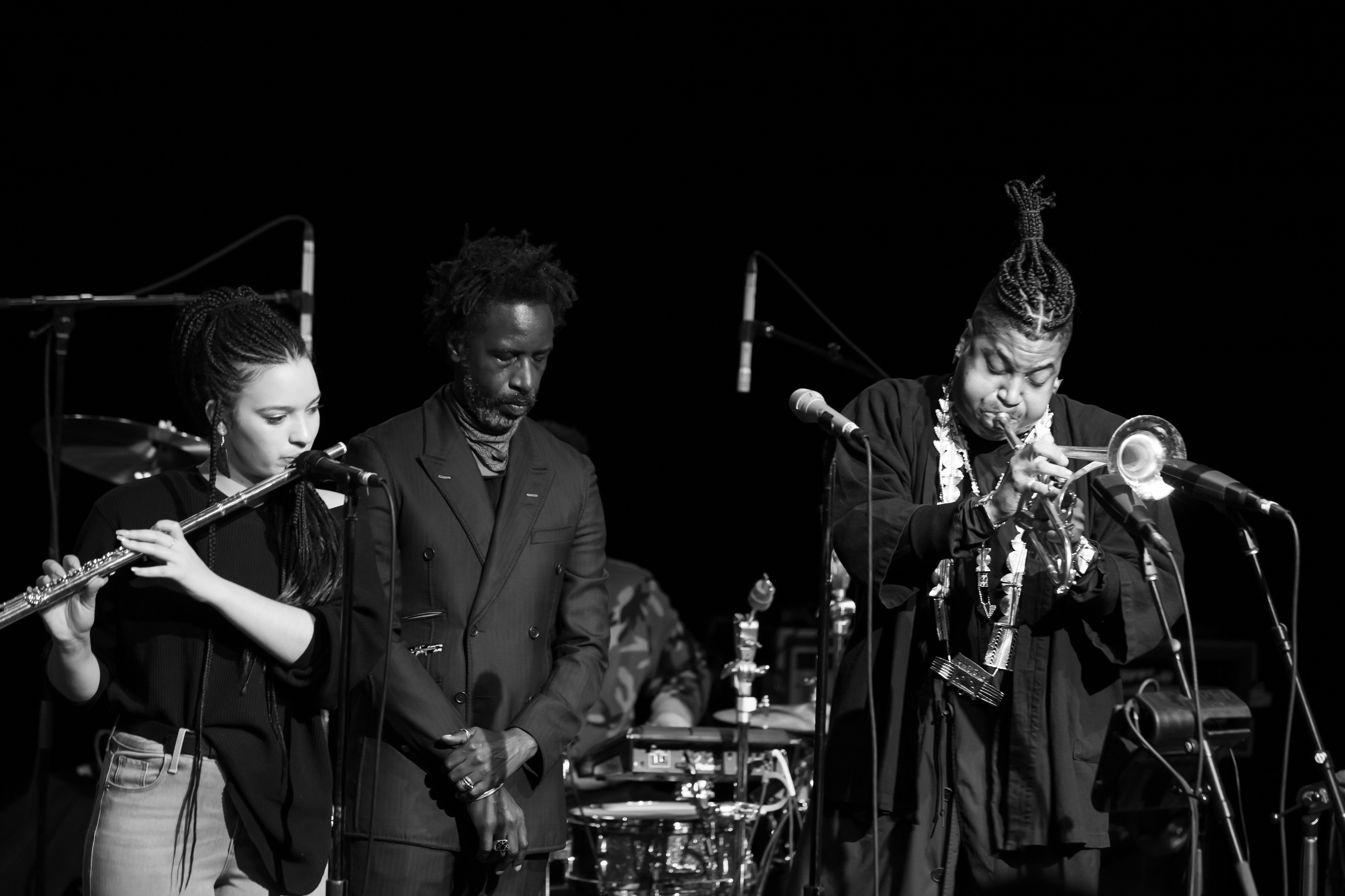 Christian Scott, Elena Pinderhughes, and Saul Williams