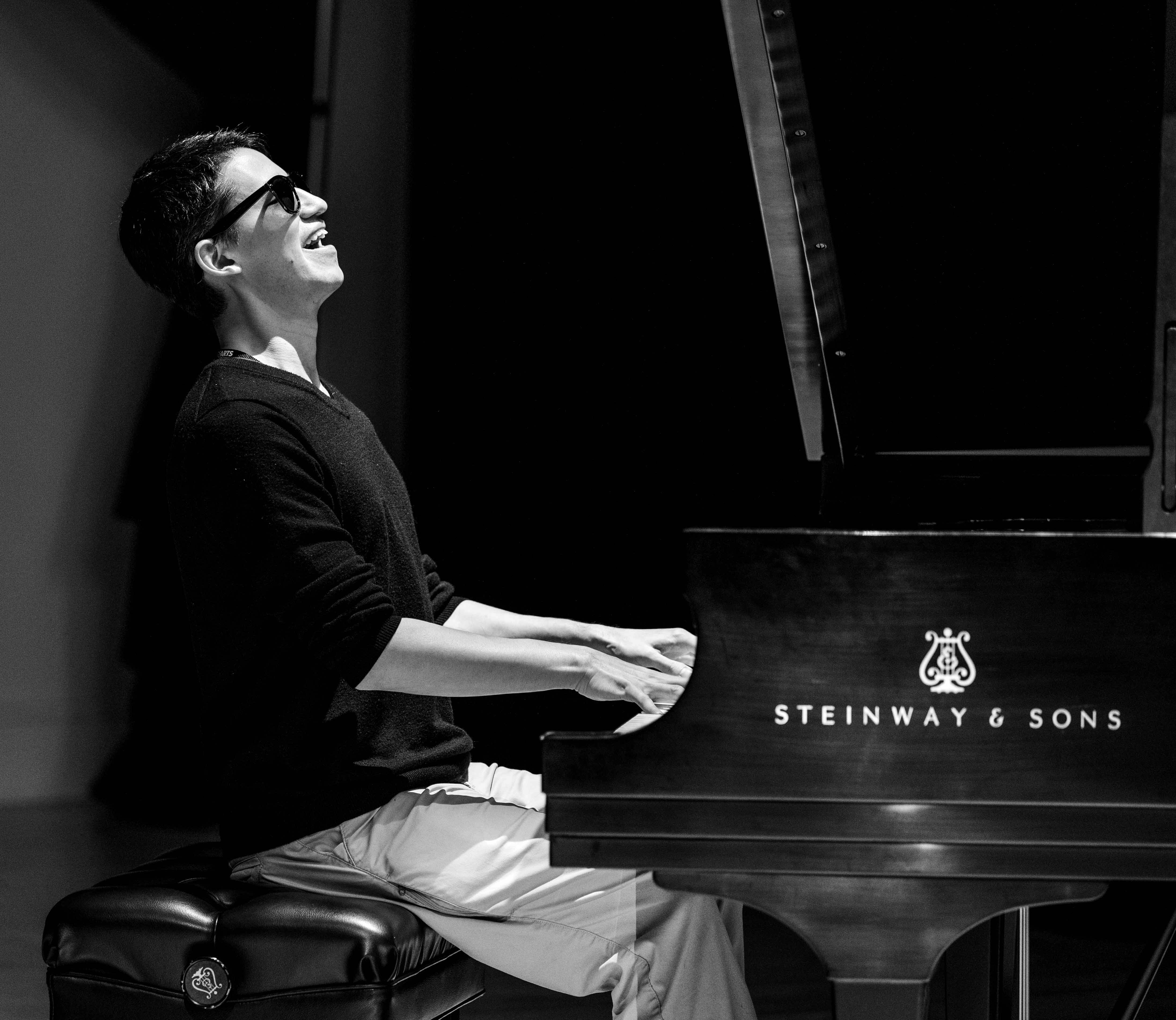Justin Kauflin and Thomas Fonnesbaek at the Governor's School for the Arts