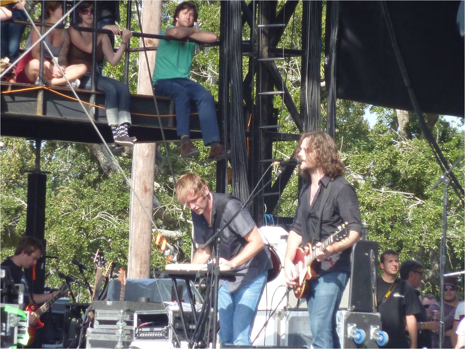 Minus the Bear on the Voodoo Stage on 10-31-10 -- Pic 1