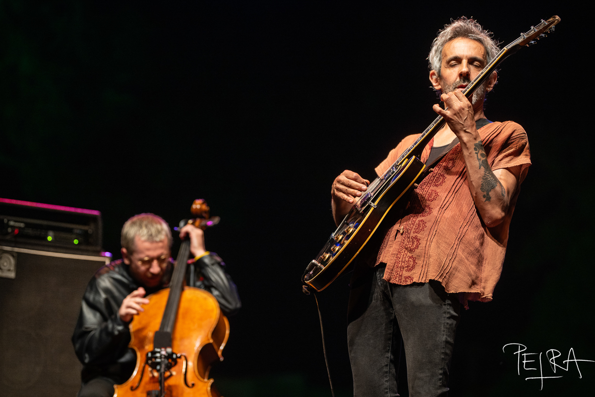 Bonbon Flamme, Luís Lopes, Valentin Ceccaldi — jazz photo by Petra Cvelbar | All About Jazz