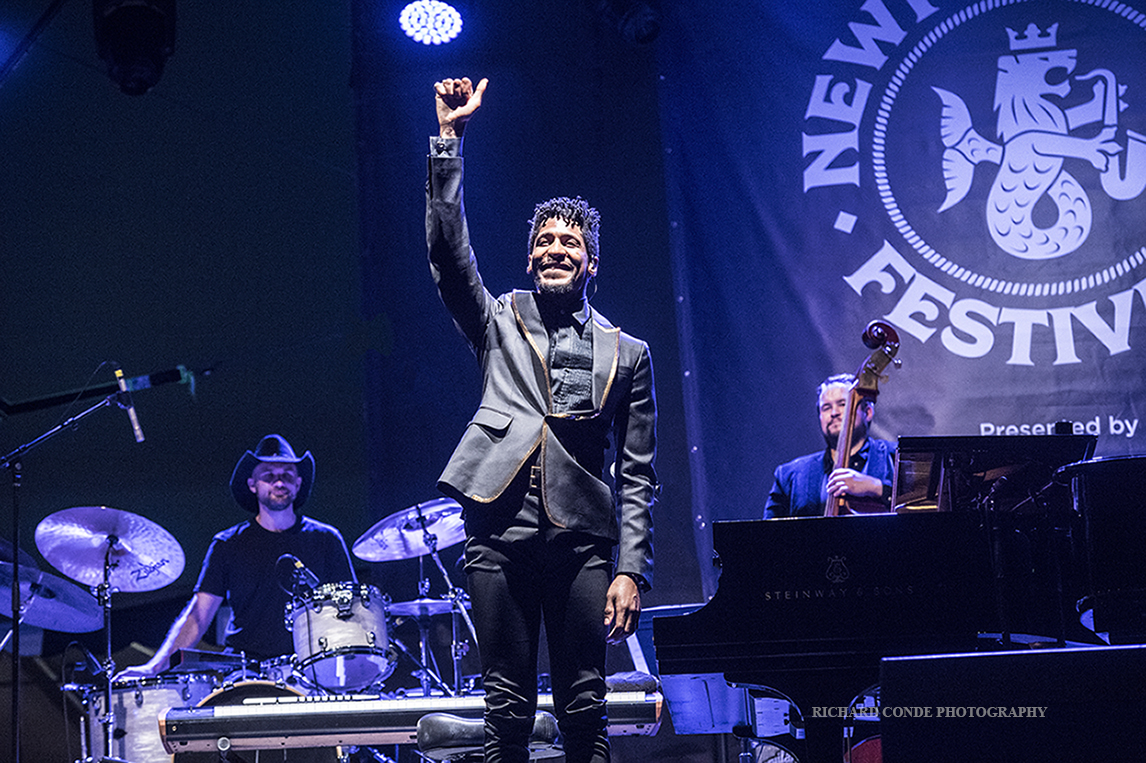 Jon Batiste at the 2019 Newport Jazz Festival
