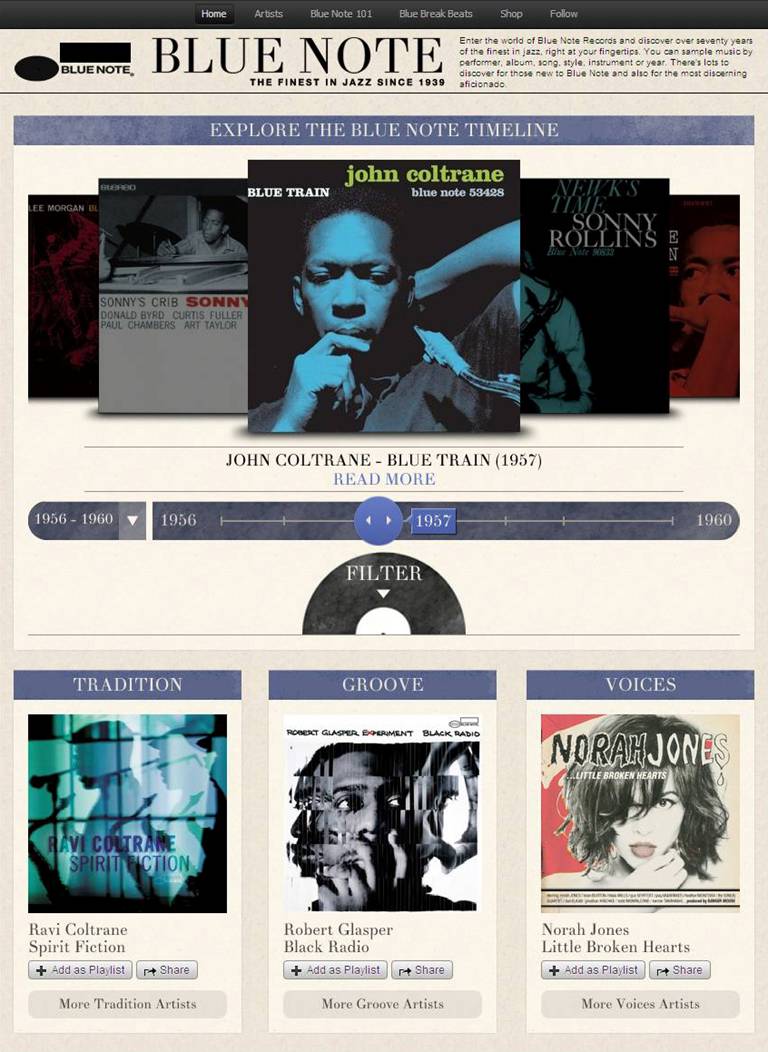 Blue Note Spotify App