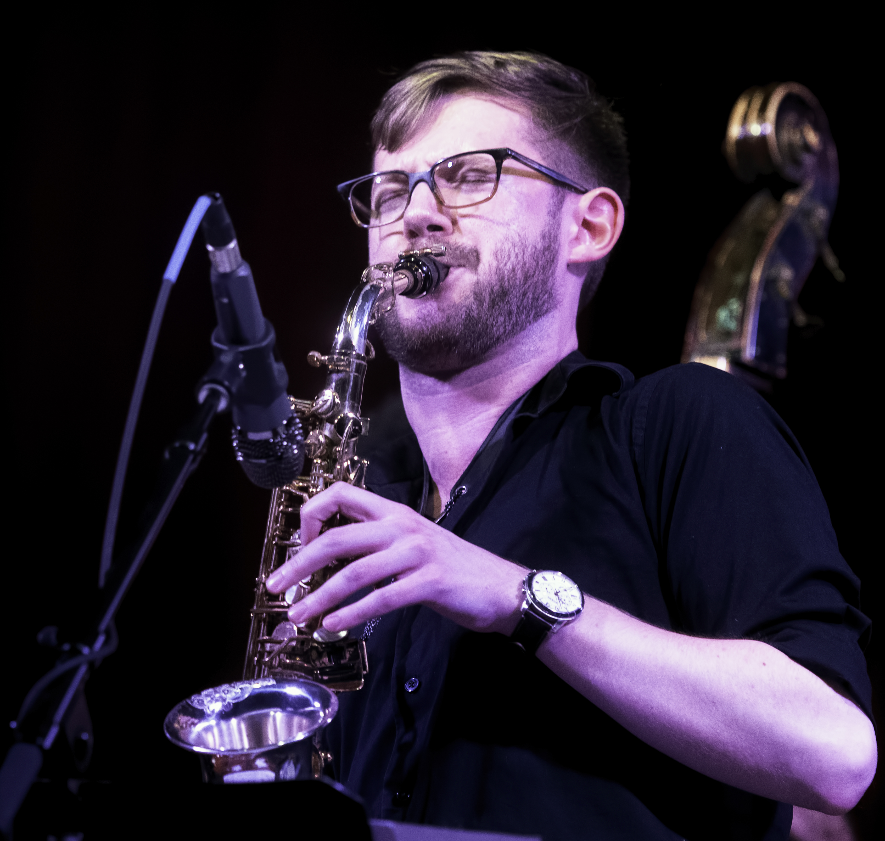 Nathan Reising with the Tyshawn Sorey Sextet at the NYC Jazz Gallery