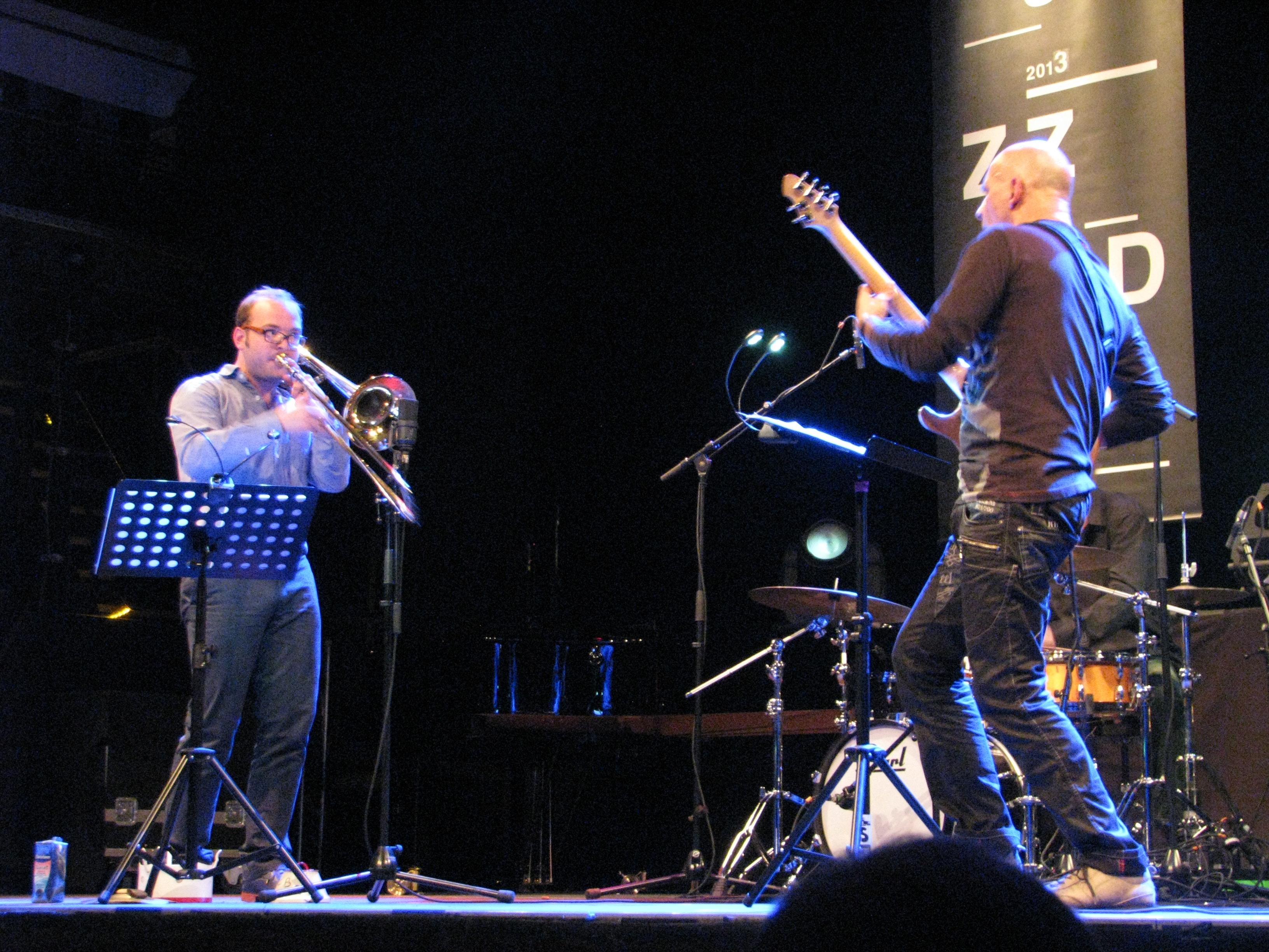 Samuel blaser marc ducret jazzdor berlin 2013