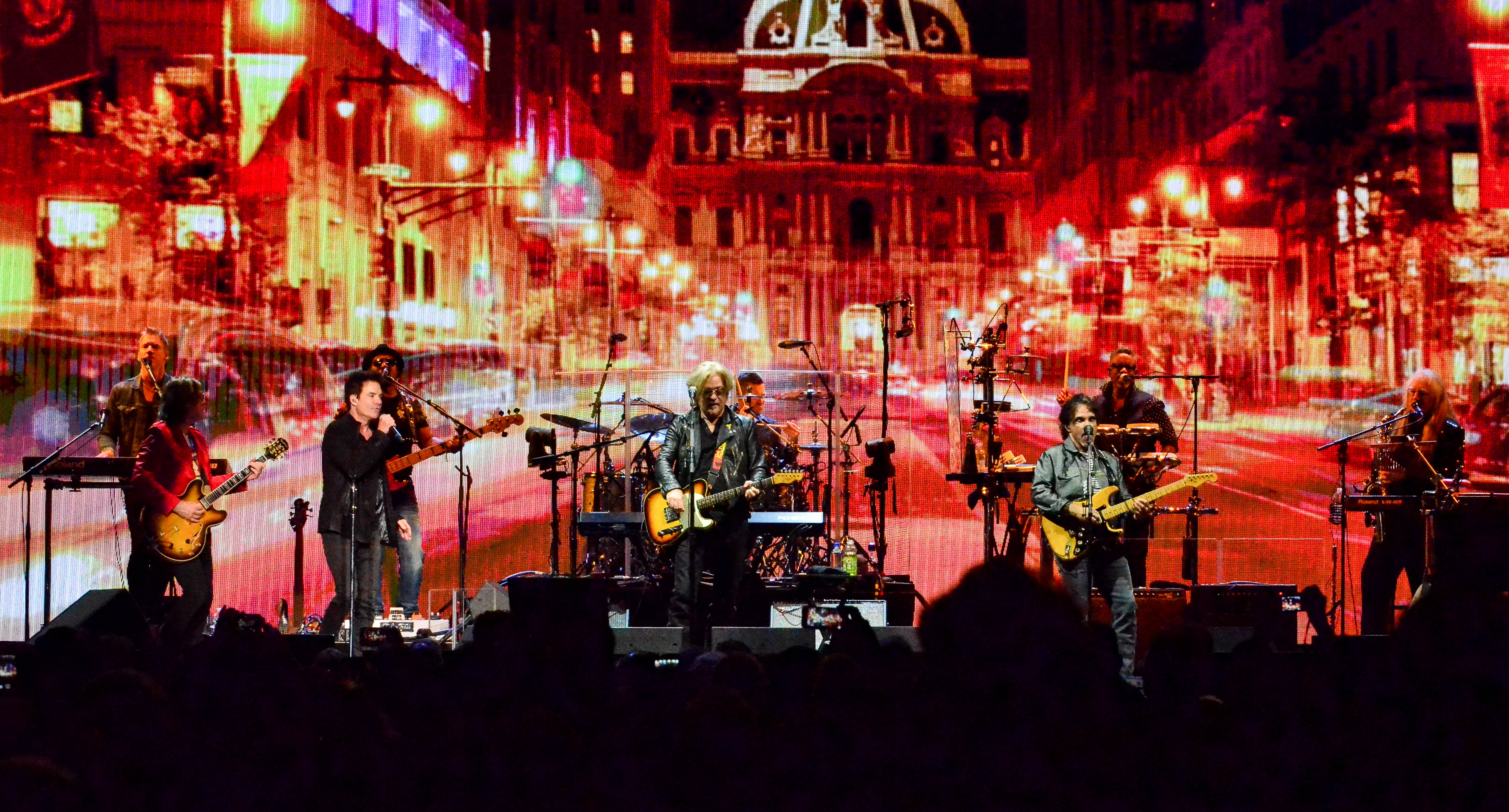 Hall & Oates with Train at Madison Square Garden in NYC. 