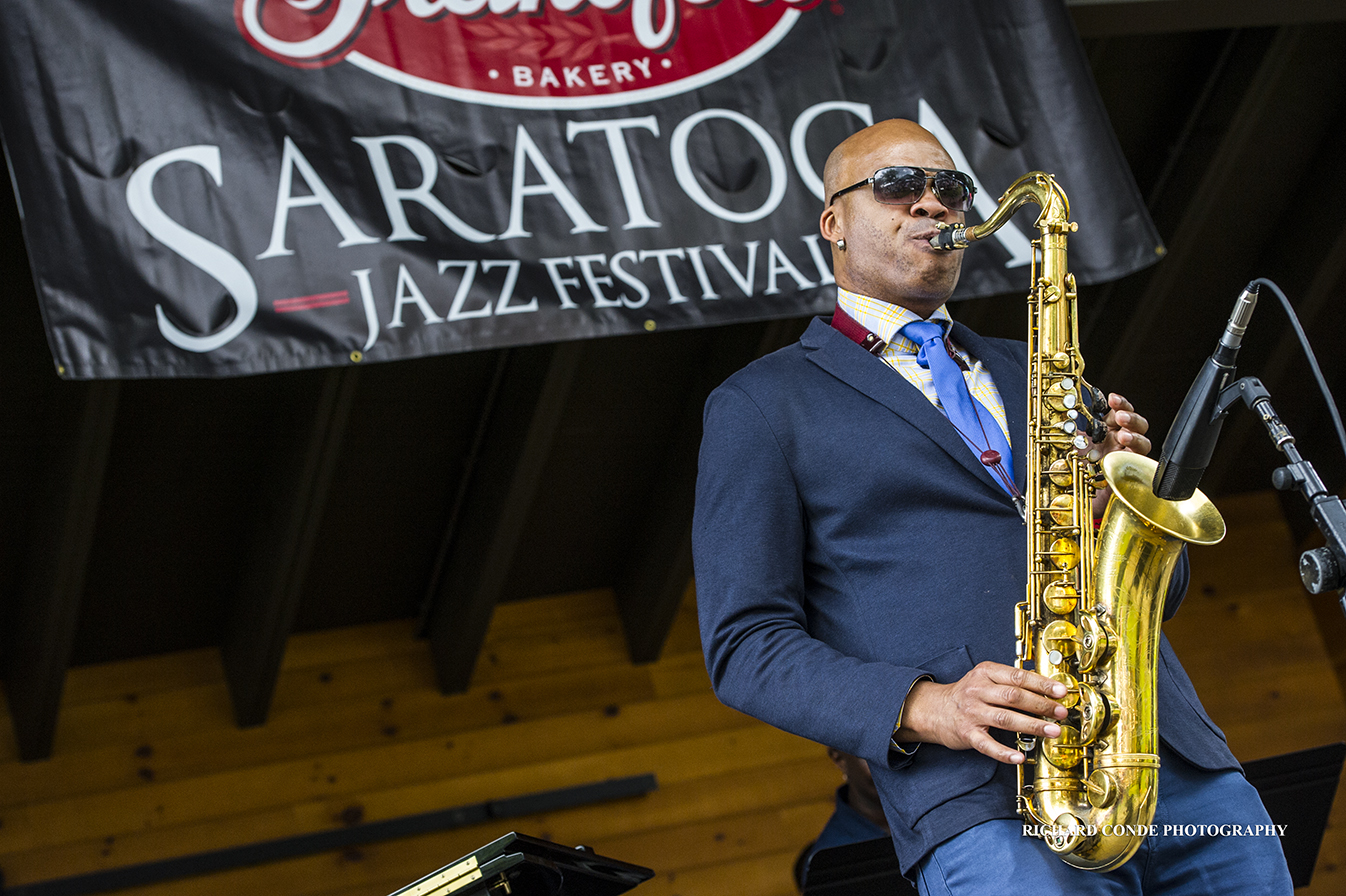 Wayne Escoffery at the2019 Saratoga Jazz Festival