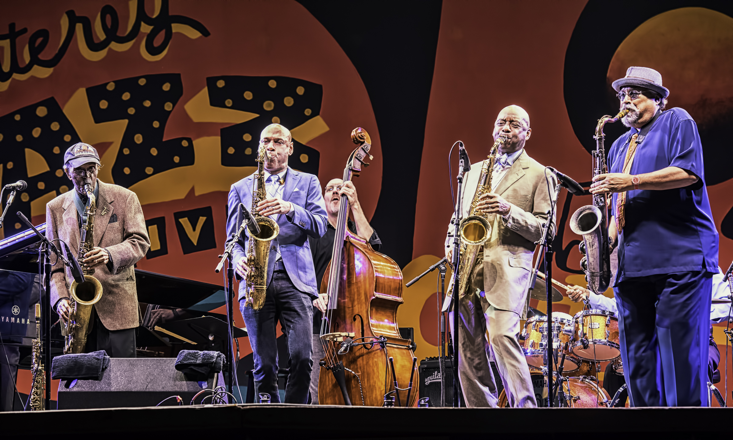 Jimmy Heath, Joshua Redman, Scott Colley and Joe Lovano with A Tribute to Sonny Rollins at the Monterey Jazz Festival