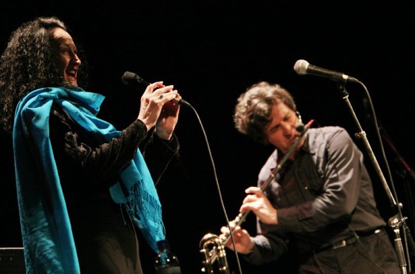 Chrstine Schaller and Claude Jordan with "Carmen & Mr Caj" at the Amr Jazz Festival, Alhambra, Geneva, Switzerland, April 2006