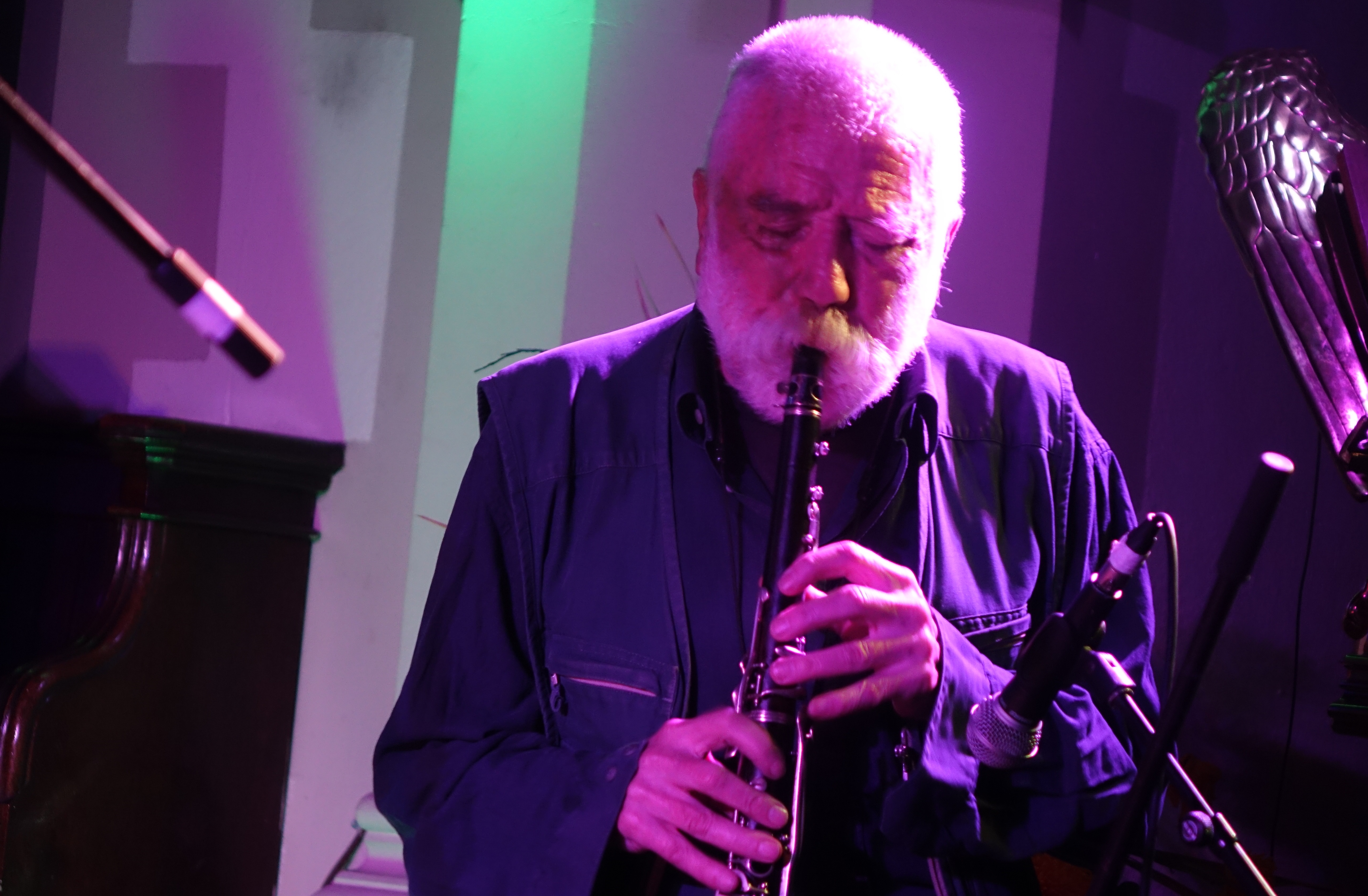 Peter Brötzmann at Brighton Alternative Jazz Festival in October 2018