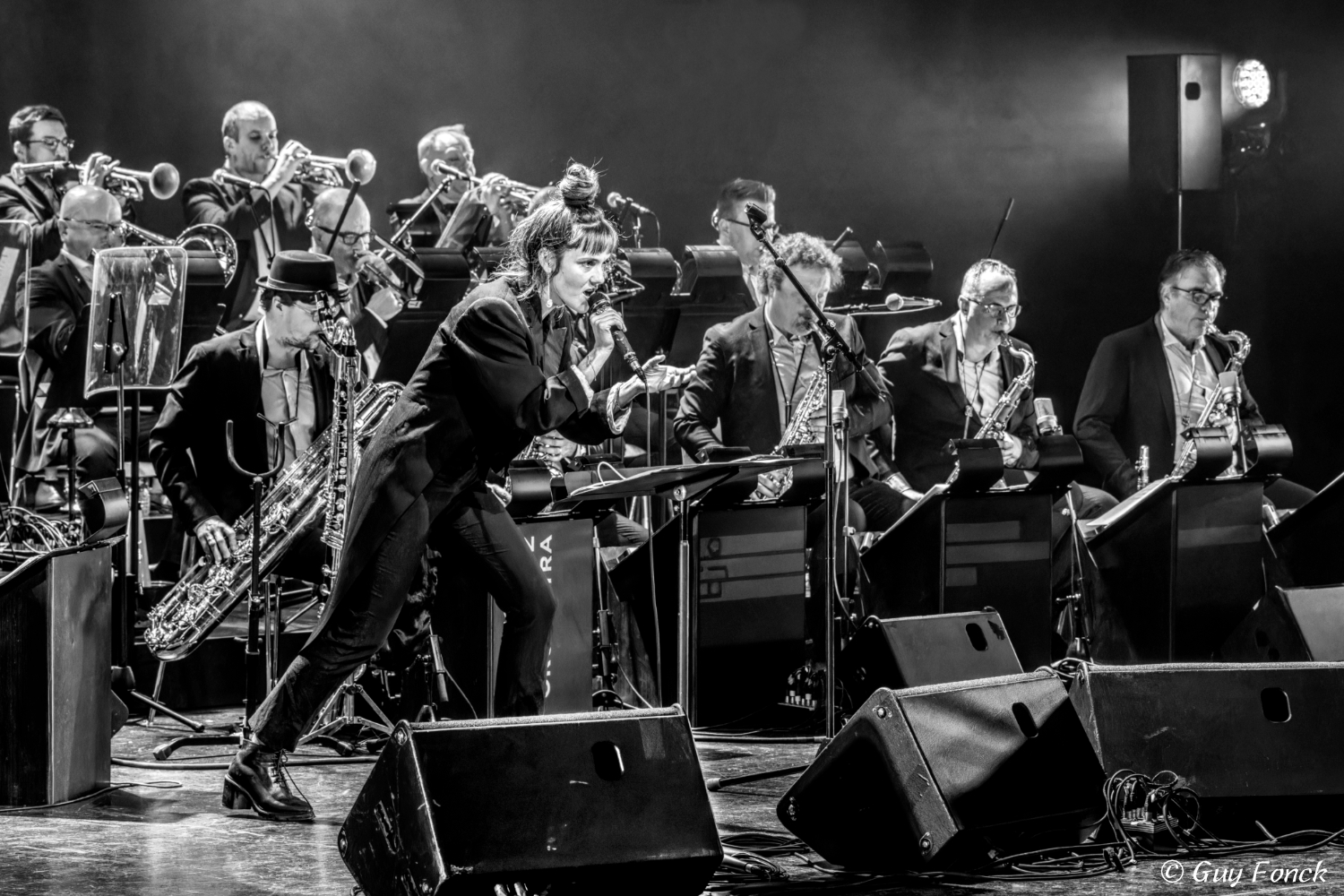 Camille Bertault with the Brussels Jazz Orchestra "Gainsbourg" 28.03.2024 at the CAPE Ettelbrück Luxembourg.