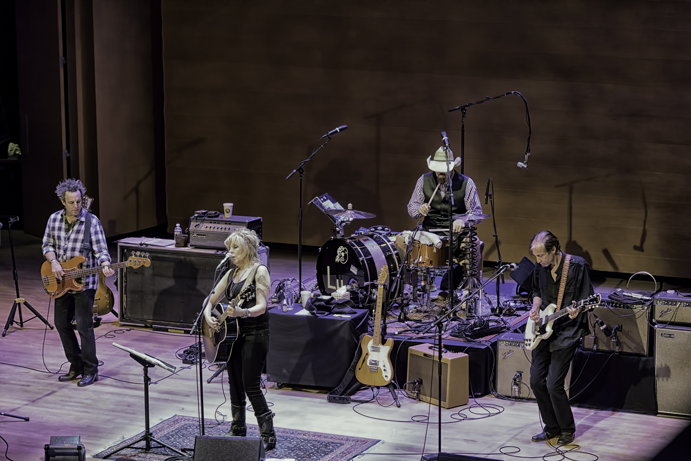 David Sutton, Lucinda Williams, Butch Norton And Stuart Mathis At The Musical Instrument Museum (mim) In Phoenix