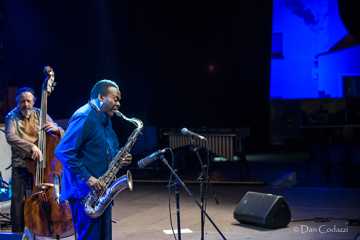 David Murray and Jaribu Shahid at Sant'Anna Arresi jazz Festival 2018