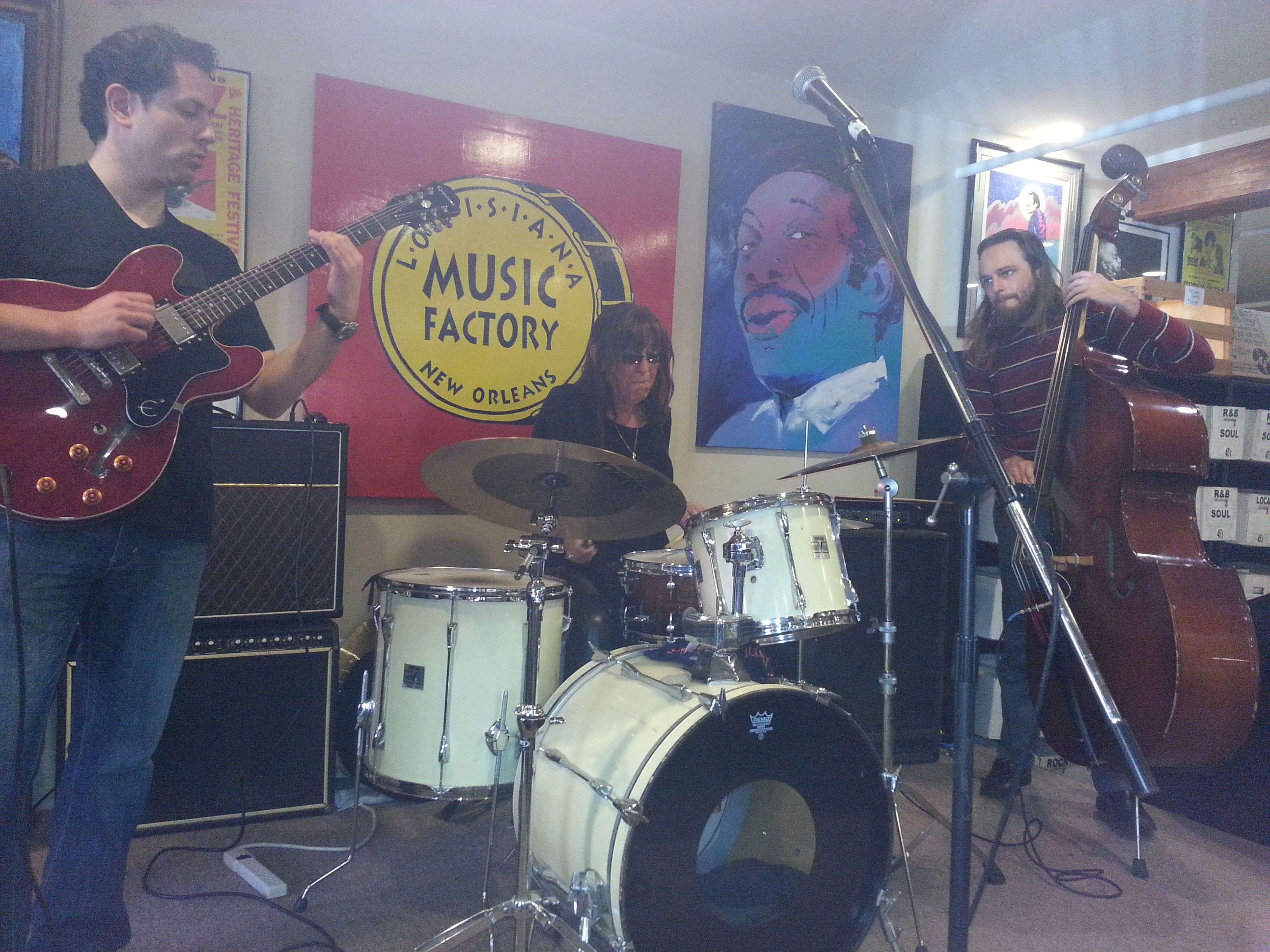 Billie Davies, Daniel Coffeng, Jonathan Solomon at the Music Factory in New Orleans