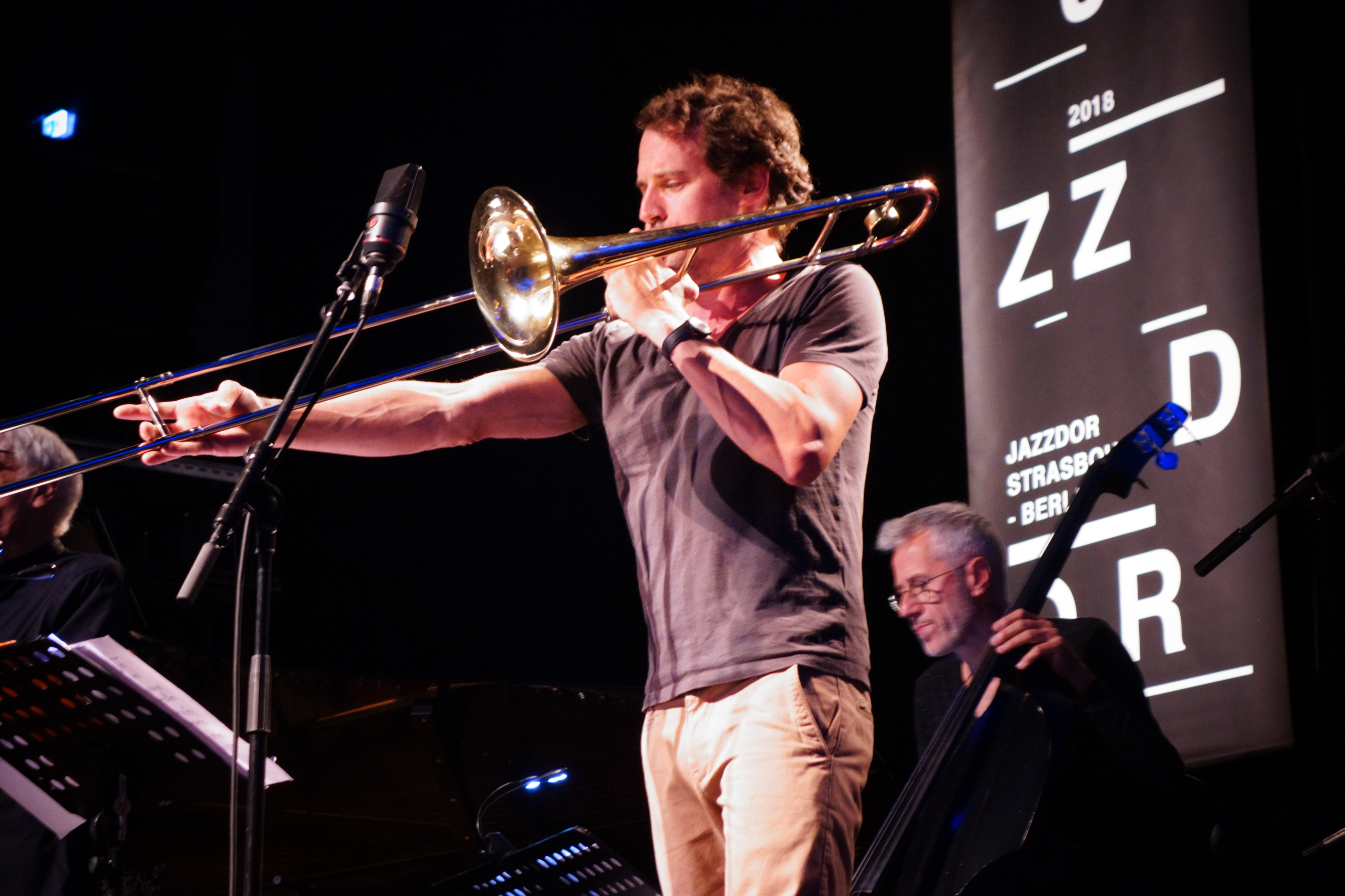 Nils Wogram,  Bruno Chevillo - Jazzdor Berlin 2018