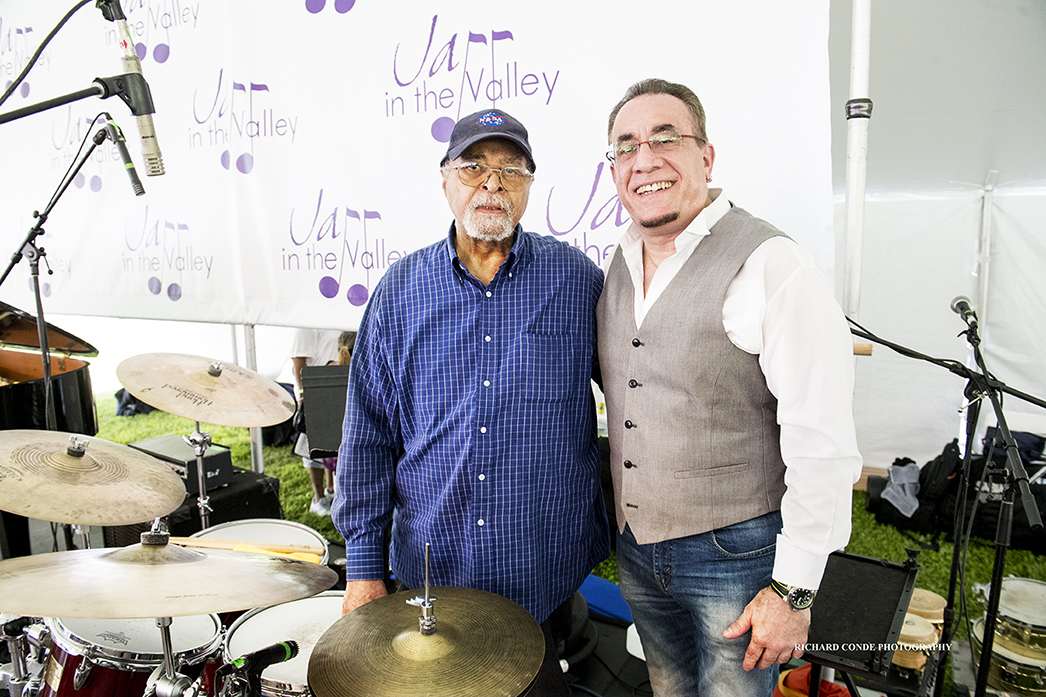 Bobby Sanabria and Jimmy Cobb at the 2017 Jazz in the Valley Jazz Festival