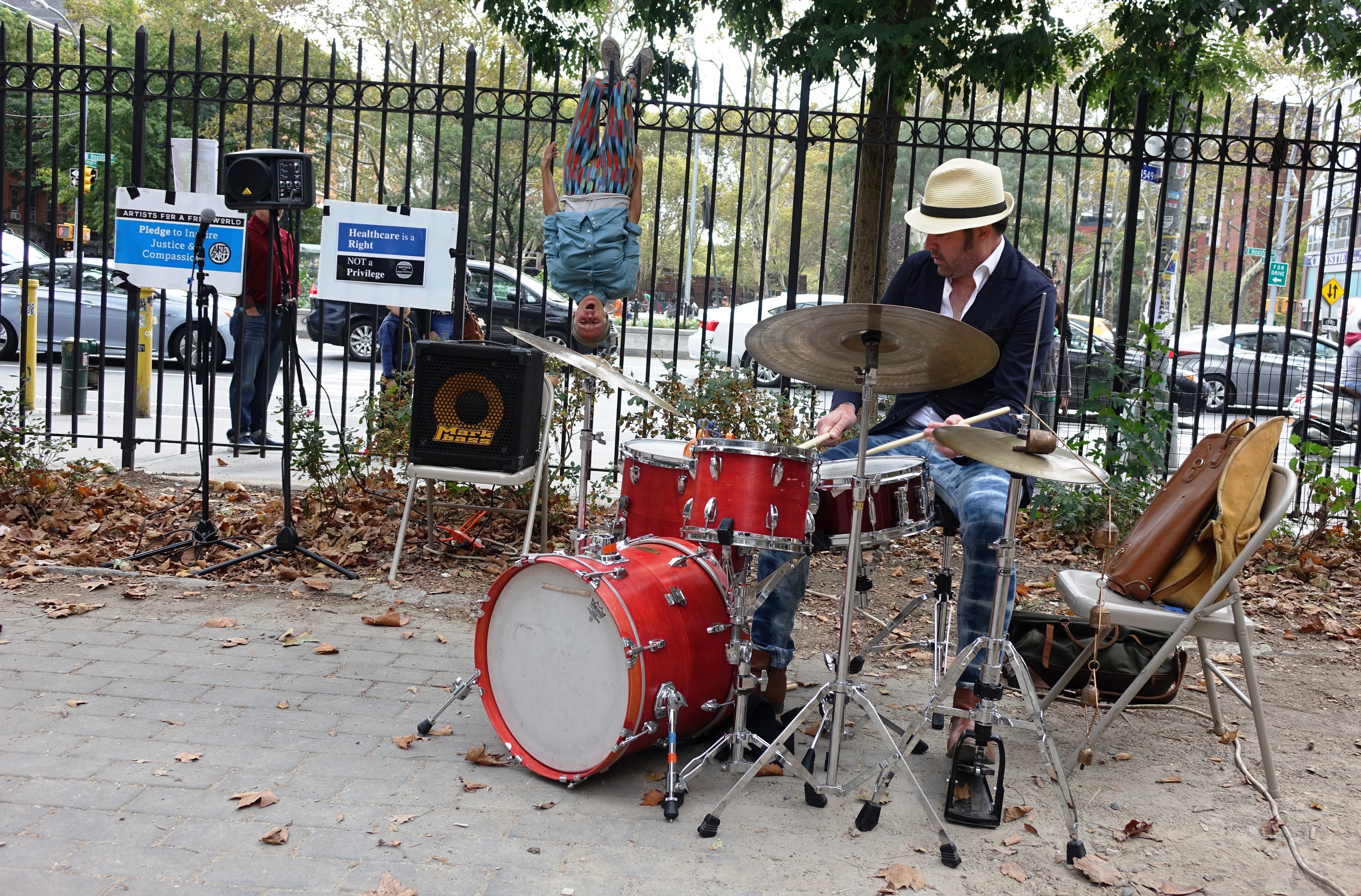 K.j. Holmes And Jeremy Carlstedt At First Street Green, Nyc In September 2017