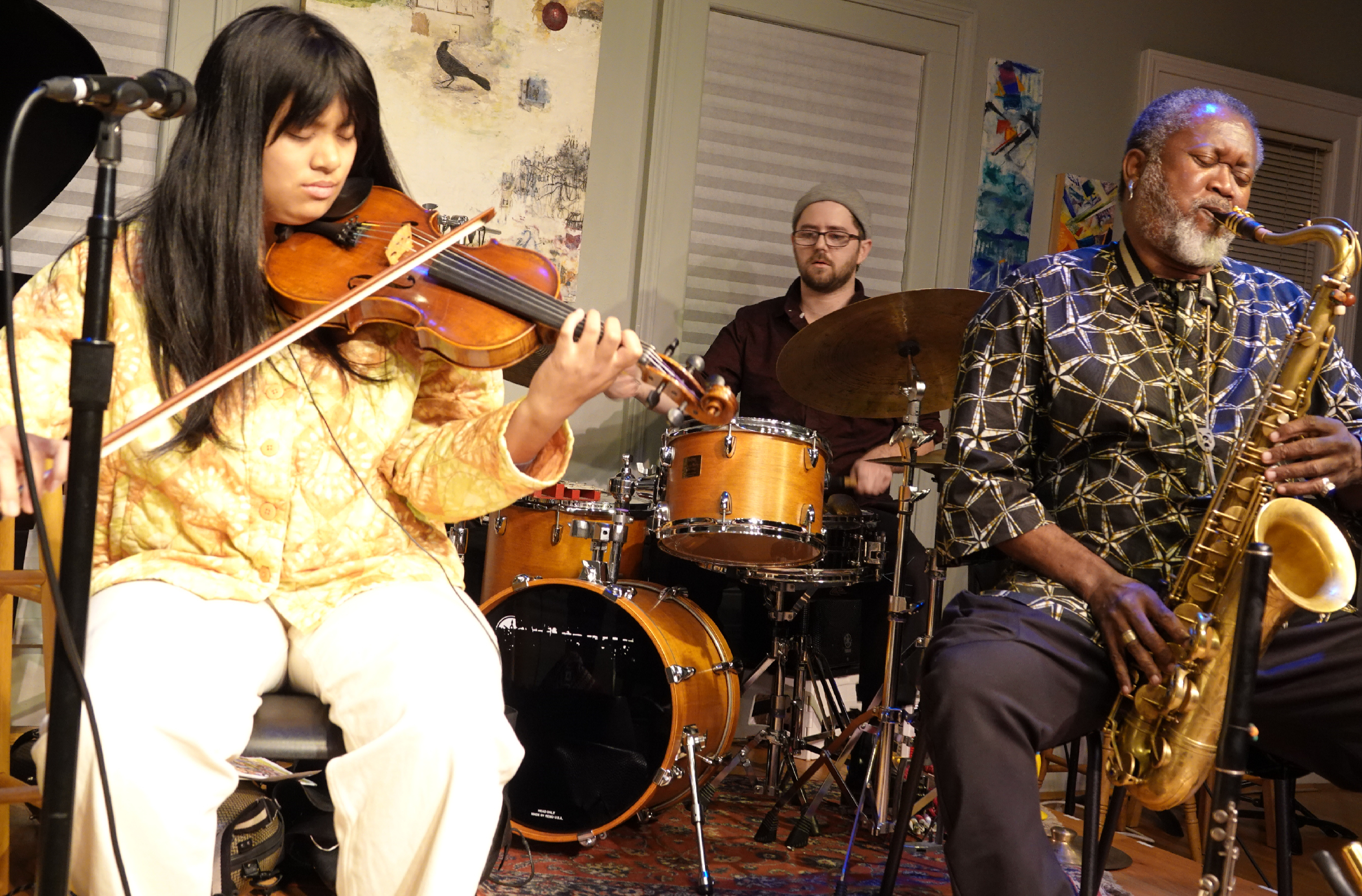 Caroline Jesalva, Adam Shead, & Salim Washington at Edgefest 2025