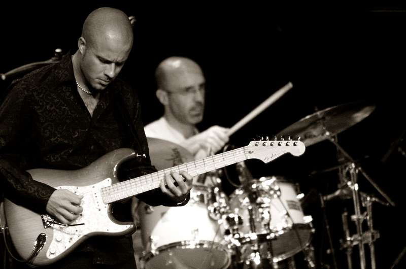 Jeremy Tordjman and Jean-Pierre Frelezeau with &Quot;Jrmy Tordjman Quartet&Quot; at the Salle Communale Donex, Festival Jazz C